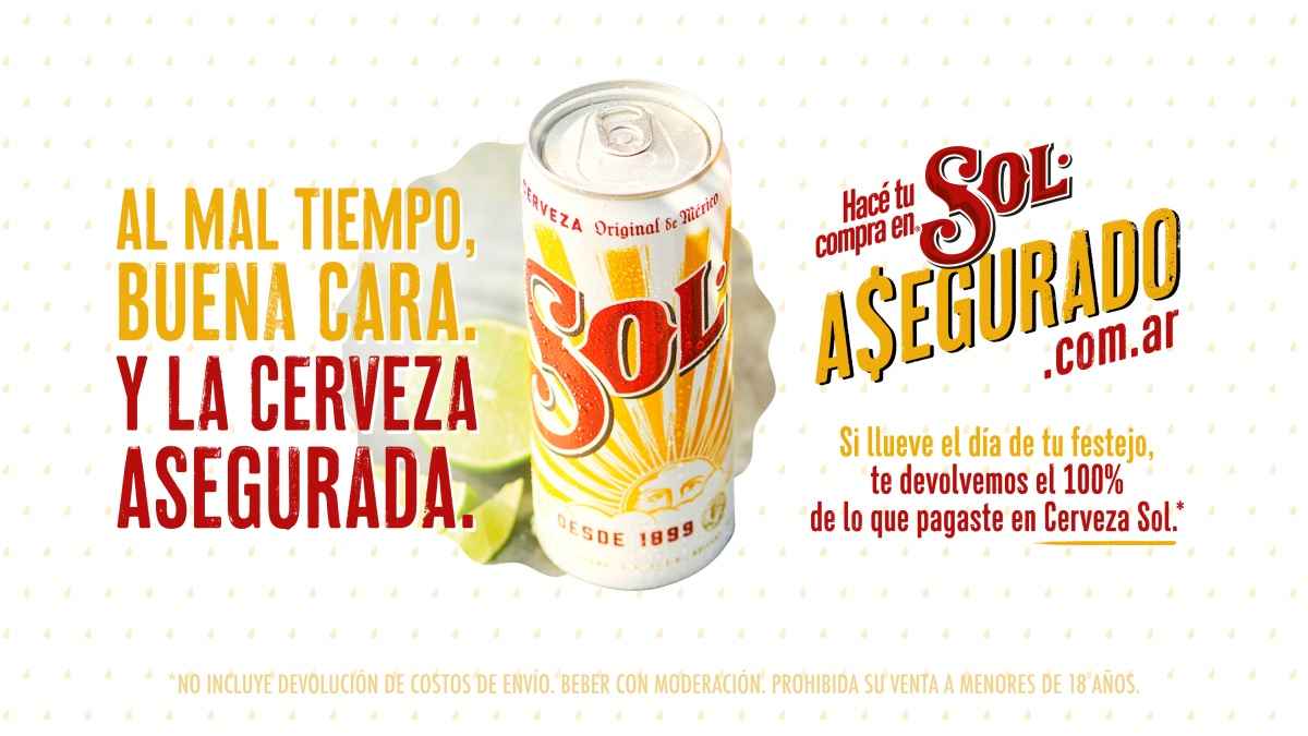 Portada de “Sol Asegurado”, campaña de Publicis Buenos Aires para Cerveza Sol