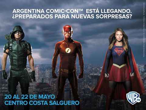 Portada de Warner Channel en la quinta edición de Argentina Comic-Con