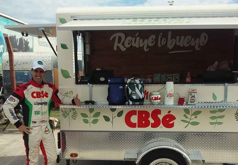 Portada de “Mate Ando”, el Food Truck temático e itinerante de yerba mate de CBSé, estará presente en la carrera de TC en Rafaela