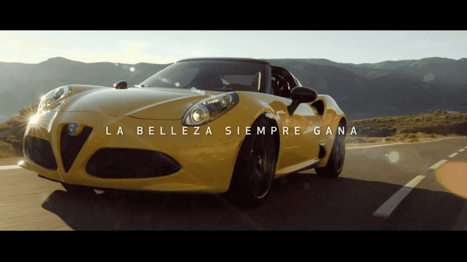 Portada de dommo.x estrena campaña de televisión para el Alfa Romeo 4C Spider