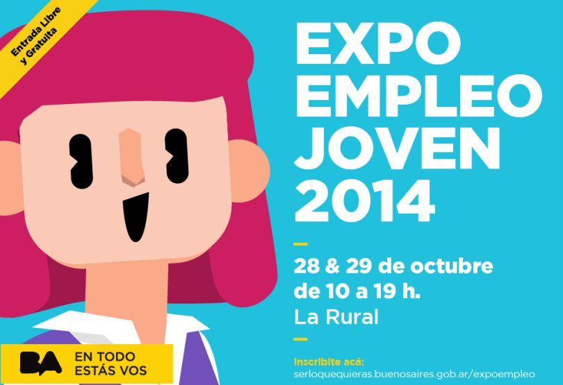 Portada de Campaña para presentar la Expo Empleo Joven 2014 que realizará el Gobierno de la Ciudad en La Rural