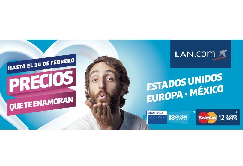 Portada de “Precios que enamoran”, lo nuevo de LAN Argentina creado por Lion Agency