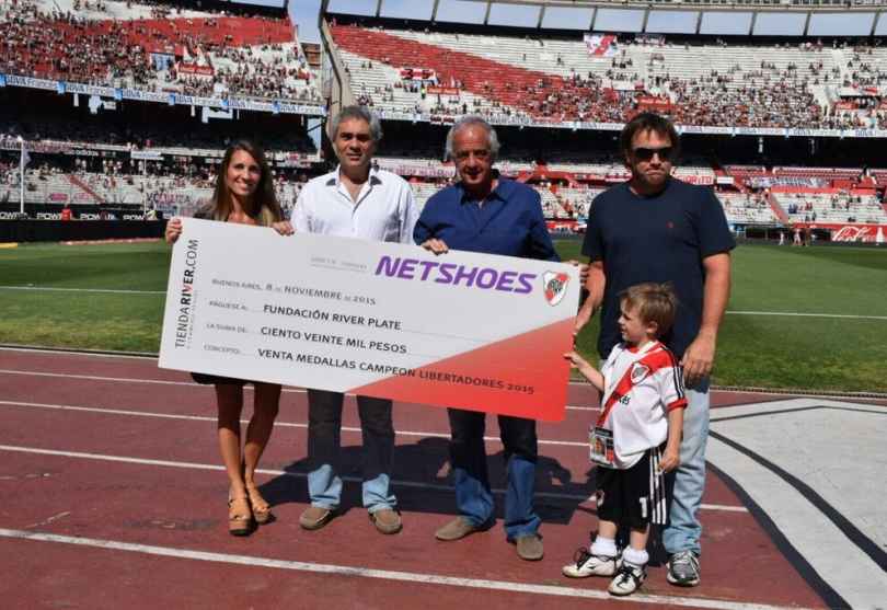 Portada de Netshoes y TiendaRiver.com donaron $120.000 a la Fundación River Plate
