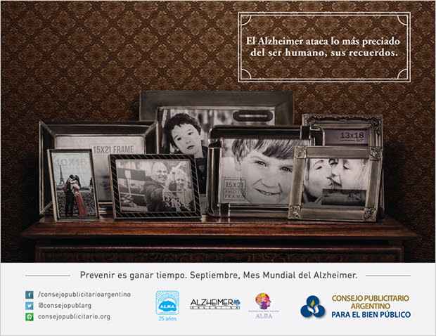 Portada de Campaña del Consejo Publicitario Argentino y FWK por el Mes Mundial del Alzheimer