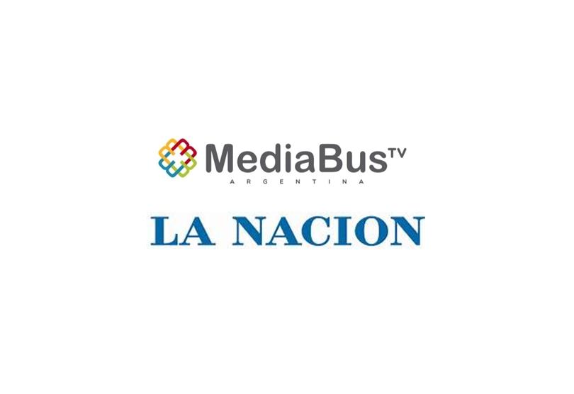 Portada de MediabusTV integra a La Nación como partner oficial y exclusivo de noticias de su Canal de TV digital en colectivos
