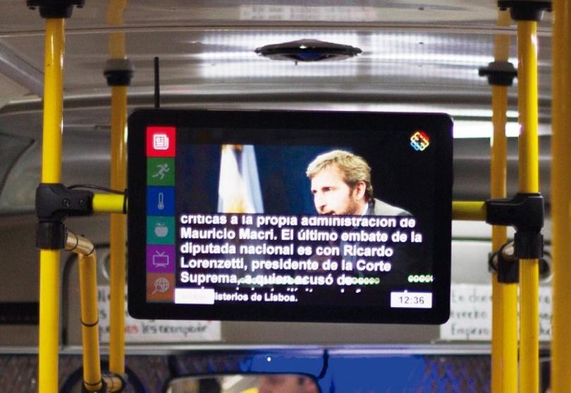 Portada de MediaBus TV Argentina incorpora a la Línea 152 a su circuito digital de pantallas de LED