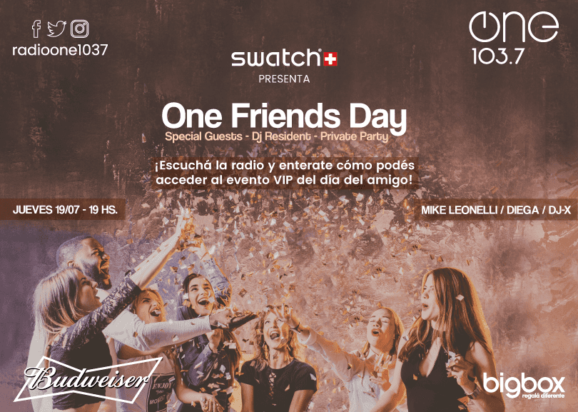 Portada de Radio One 103.7 festeja el día del amigo con la acción #OneFriendsDay 