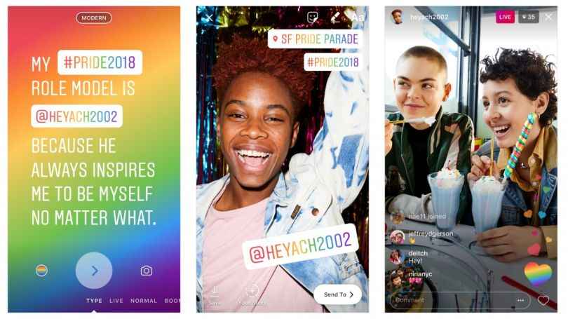 Portada de Instagram agrega novedades en relación al #Pride2018 