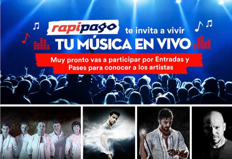 Portada de Rapipago refuerza su estrategia de sponsoreo de shows musicales