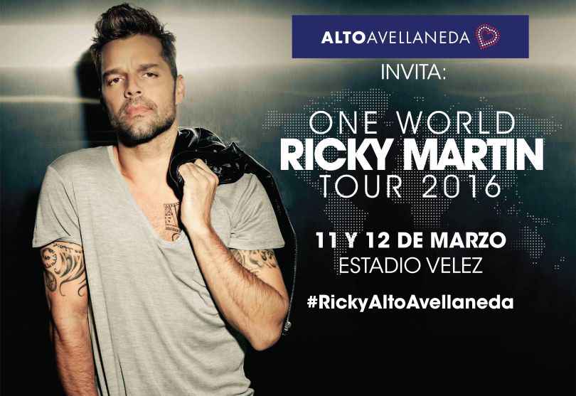 Portada de Alto Avellaneda invita al show de Ricky Martin