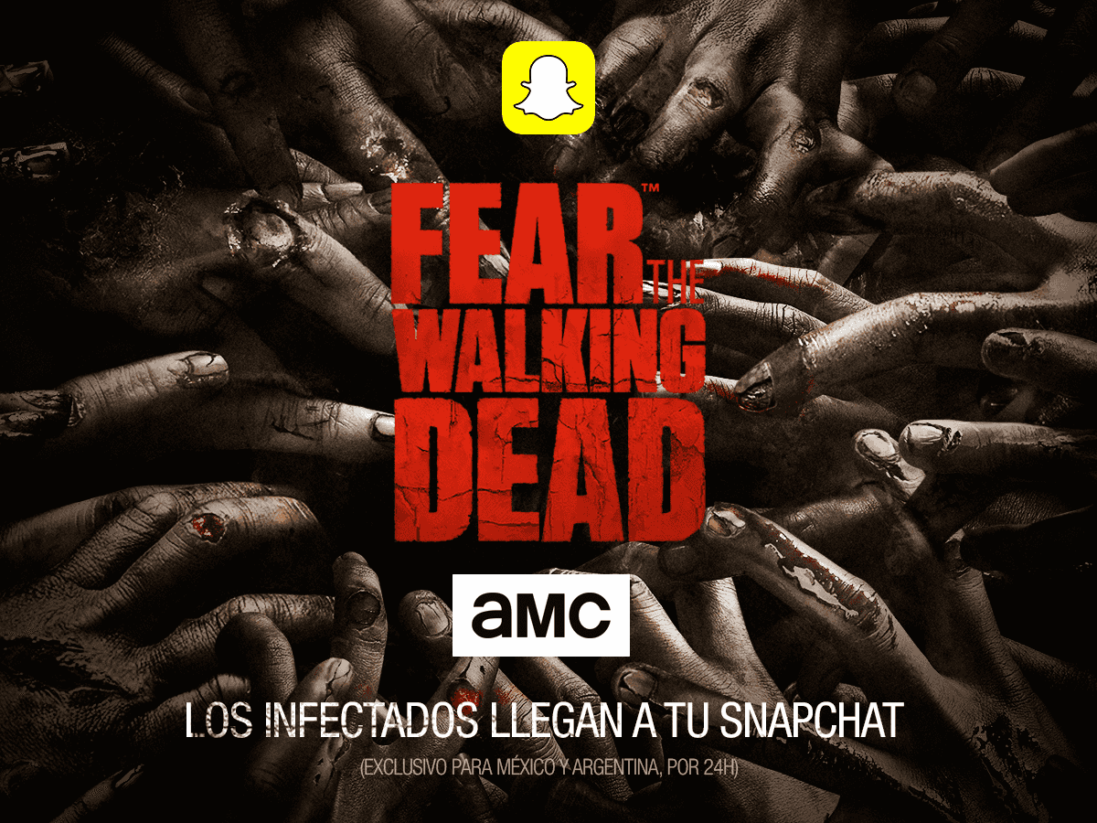Portada de AMC Global lanza filtro de Snapchat para la promoción de los nuevos episodios de “Fear the Walking Dead