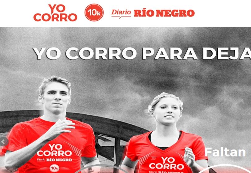 Portada de “Yo Corro”, running callejero organizado por Diario Rio Negro