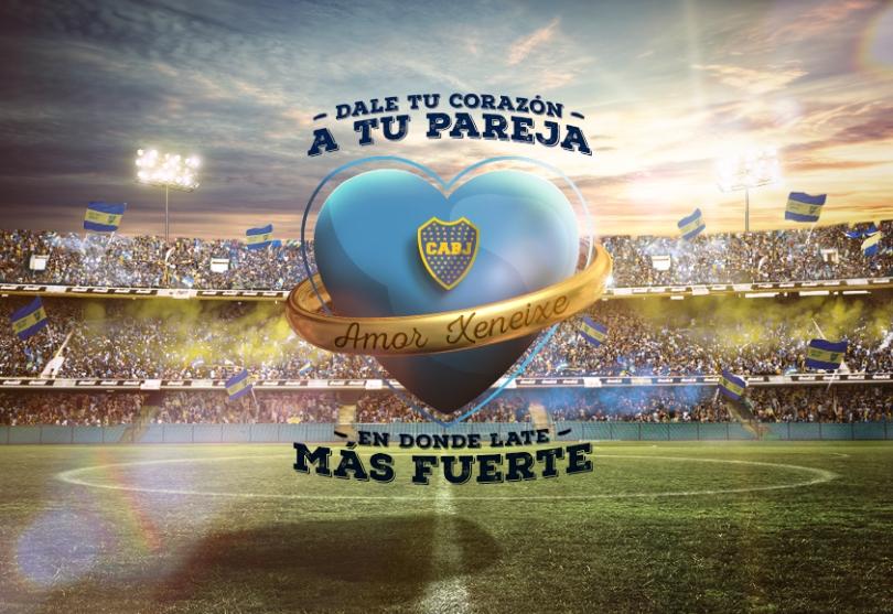 Portada de Boca Juniors y Room23 lanzaron una campaña digital para el día de los enamorados 