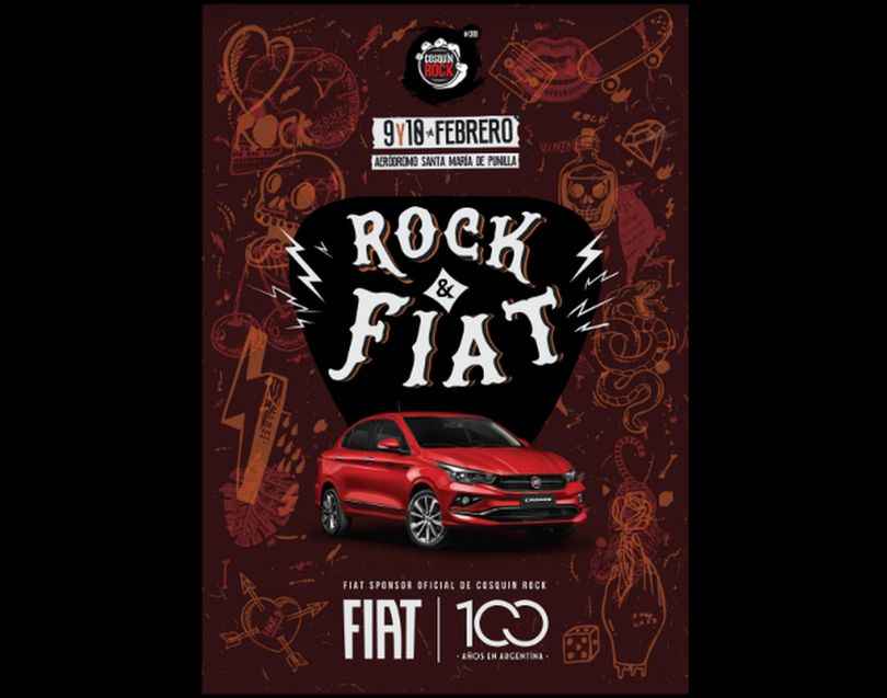 Portada de Fiat es la marca oficial de la nueva edición del Cosquín Rock