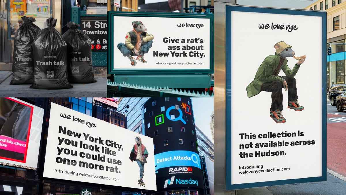 Portada de Founders crea la colección de la ciudad de New York y la lanza con una rata como personaje de la campaña